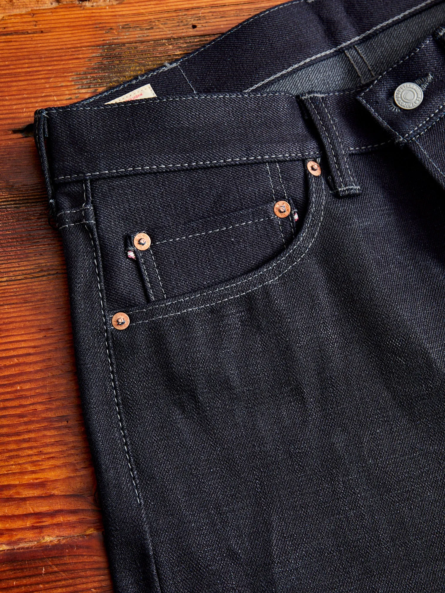 0405-52G "Indigo x Grey" 18oz Selvedge Denim - High Tapered Fit