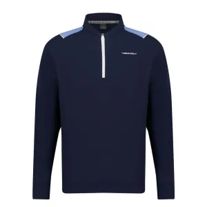 Aguila Golf Men's Pullover – Navy Blue Half-Zip Long-Sleeve Fit