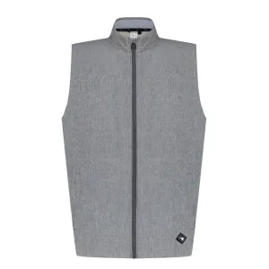 Aguila Golf Sleeveless Vest – Light Gray Full-Zip Performance Fit