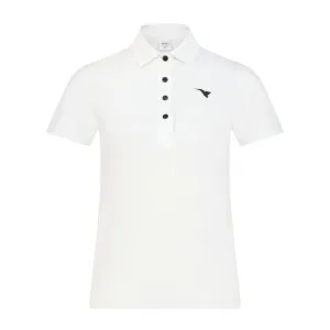 Aguila Women's Short-Sleeve Performance Polo – White Golf Shirt