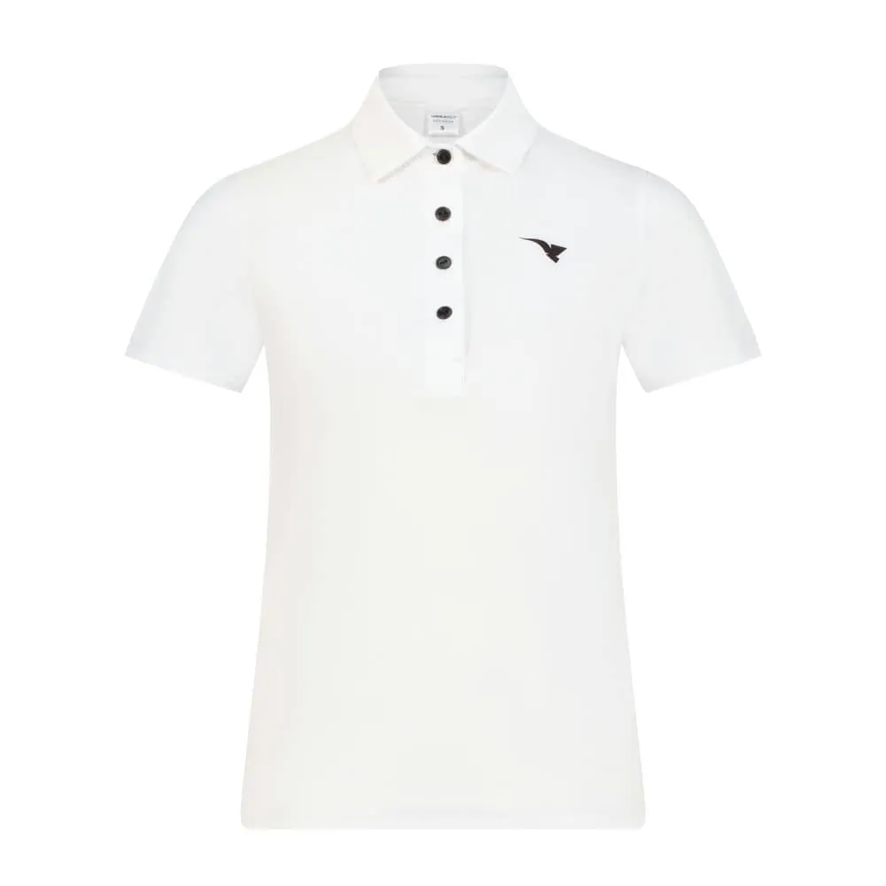 Aguila Women's Short-Sleeve Performance Polo – White Golf Shirt