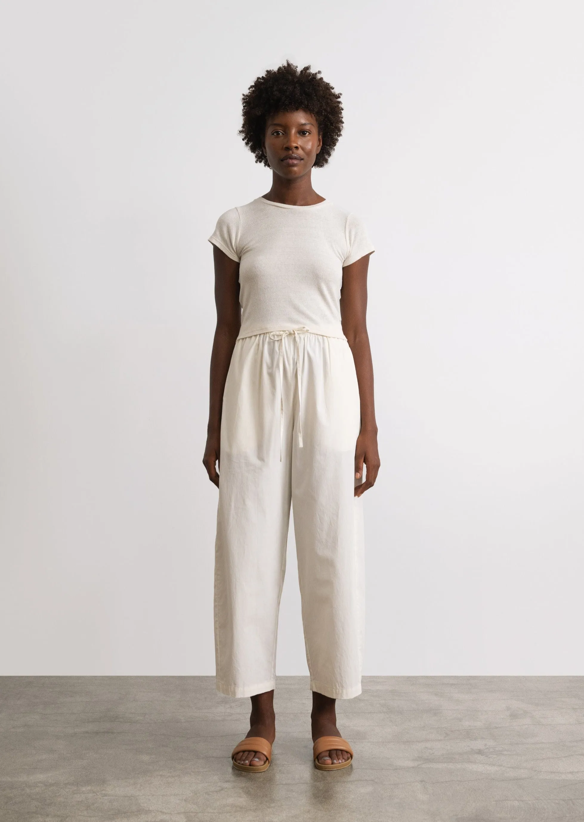 All Day Pant, Organic Cotton Poplin, Natural