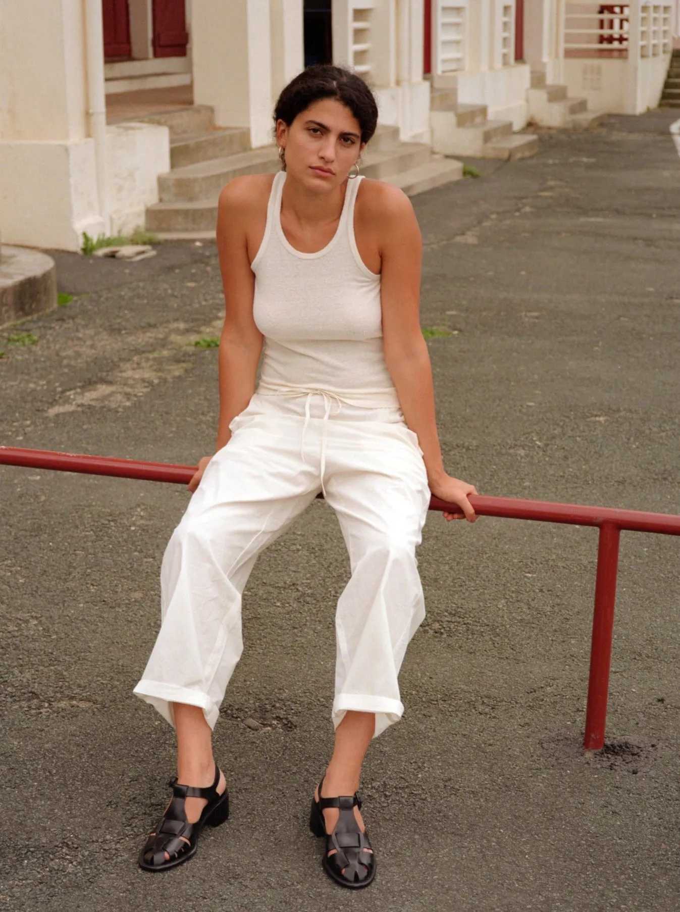 All Day Pant, Organic Cotton Poplin, Natural