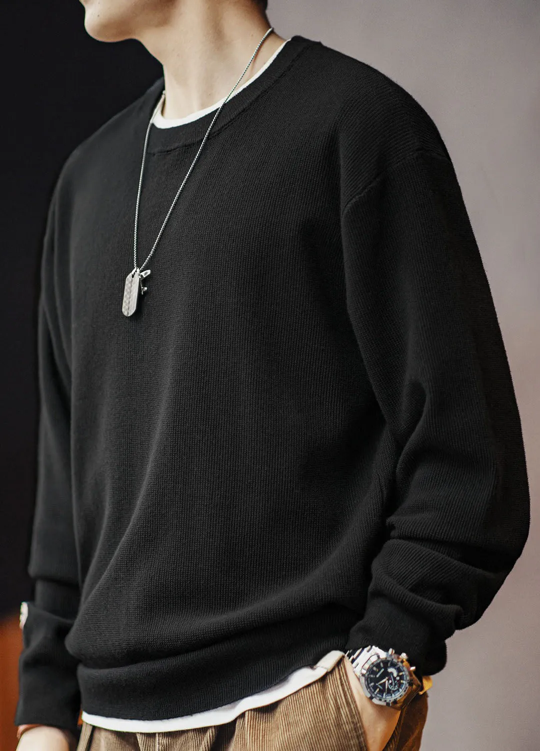 American Workwear Knitted Clean Fit Pullover Men's Sweater