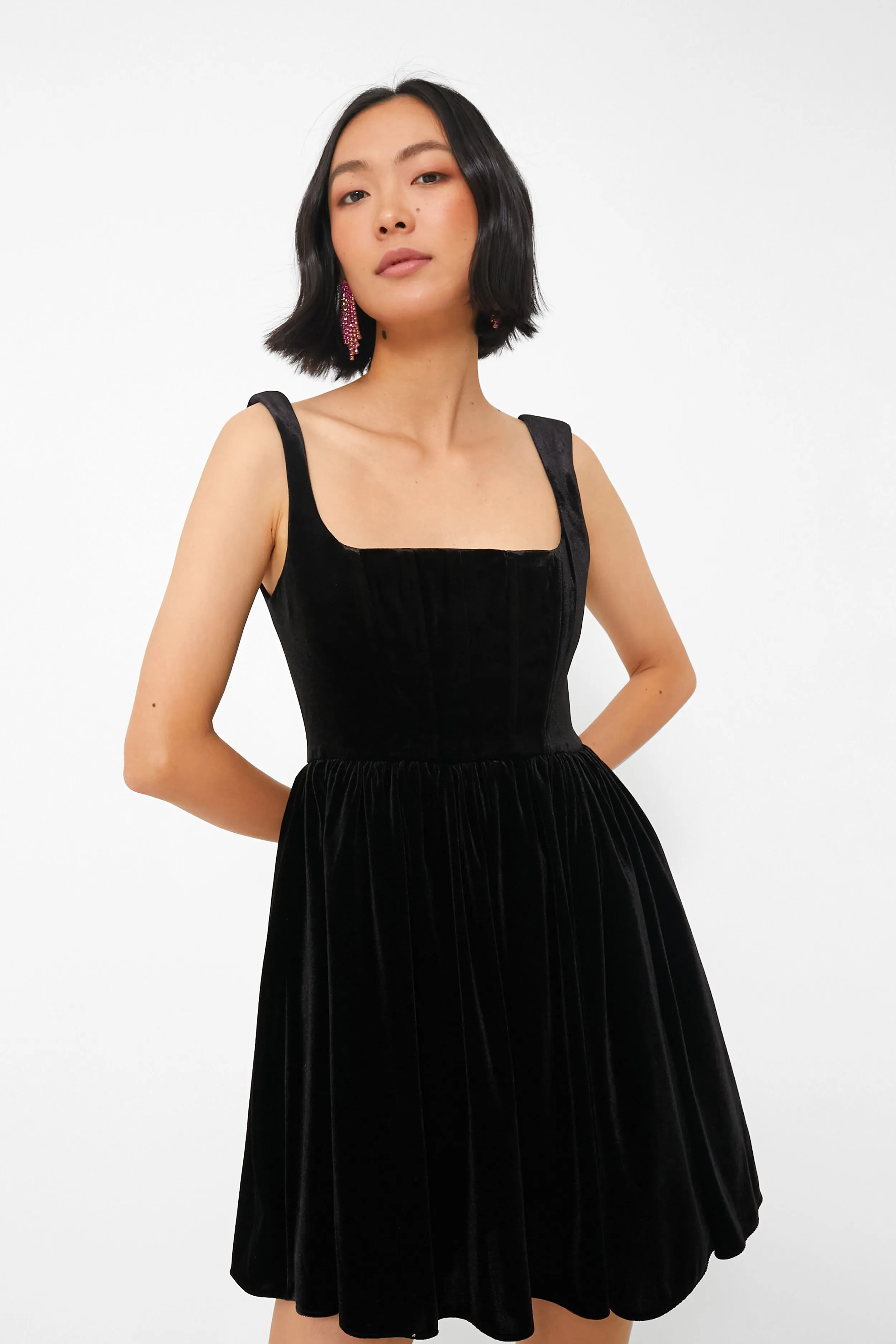 Black Chase Mini Dress