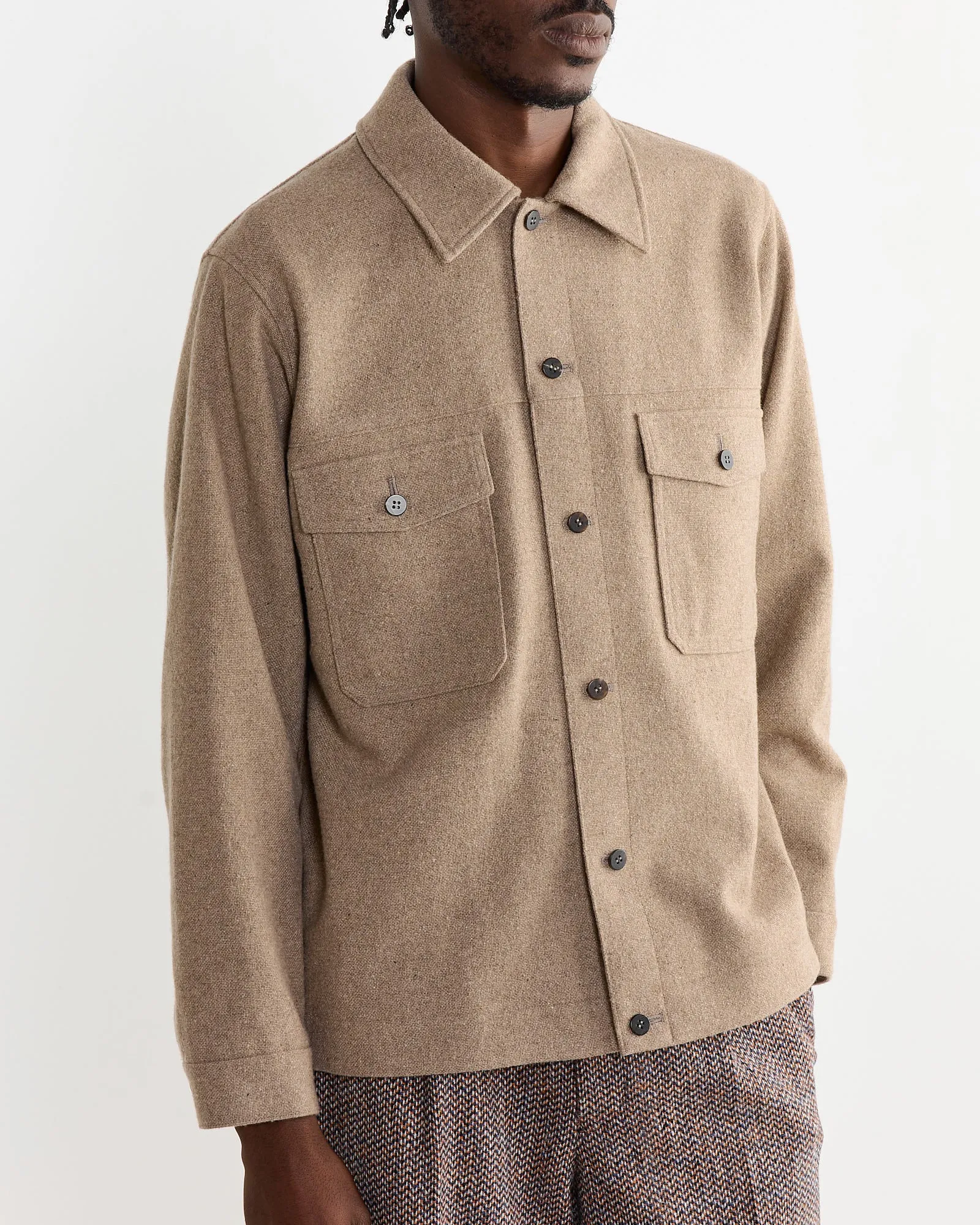 Cashmere Jacket in Natural Beige