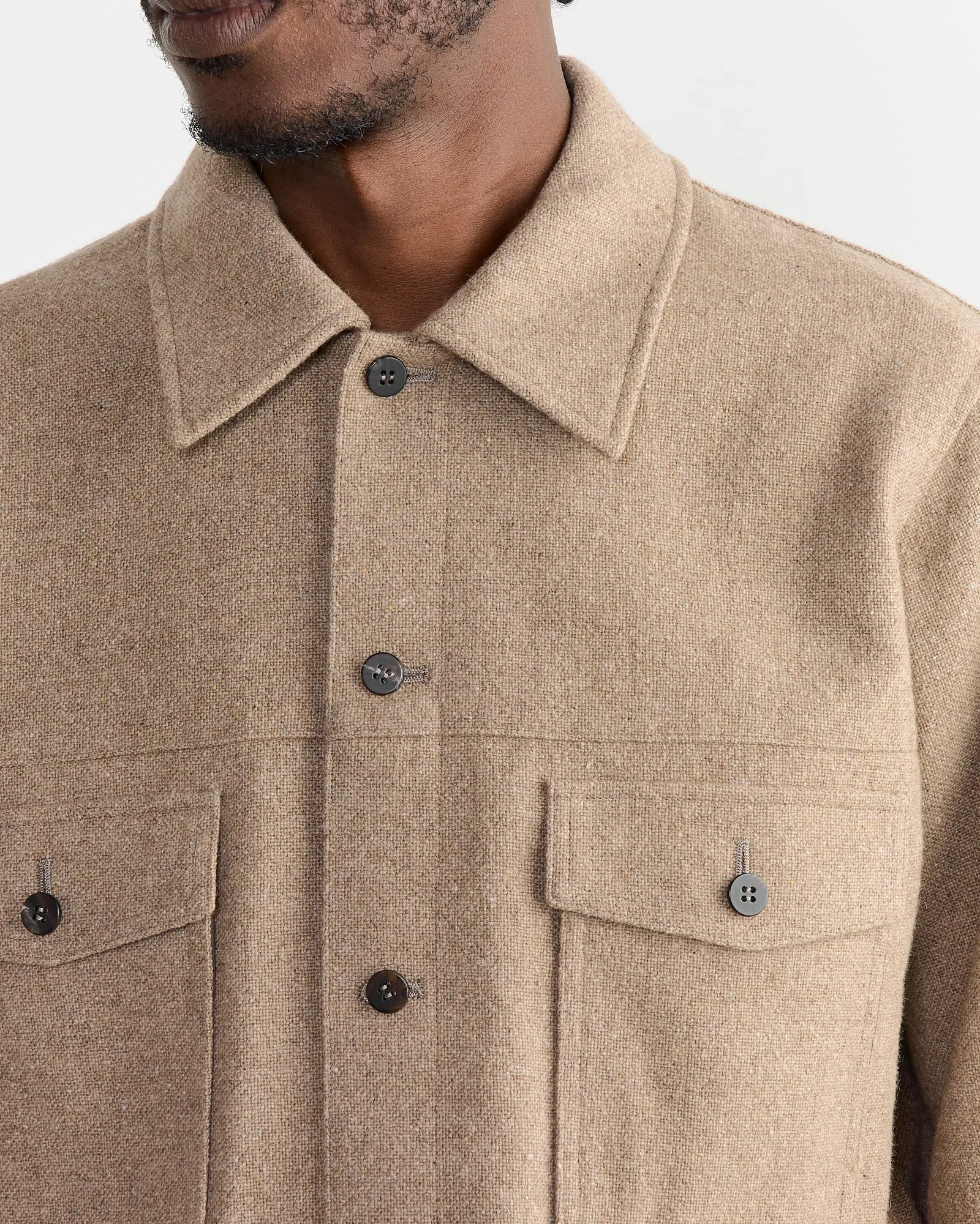 Cashmere Jacket in Natural Beige
