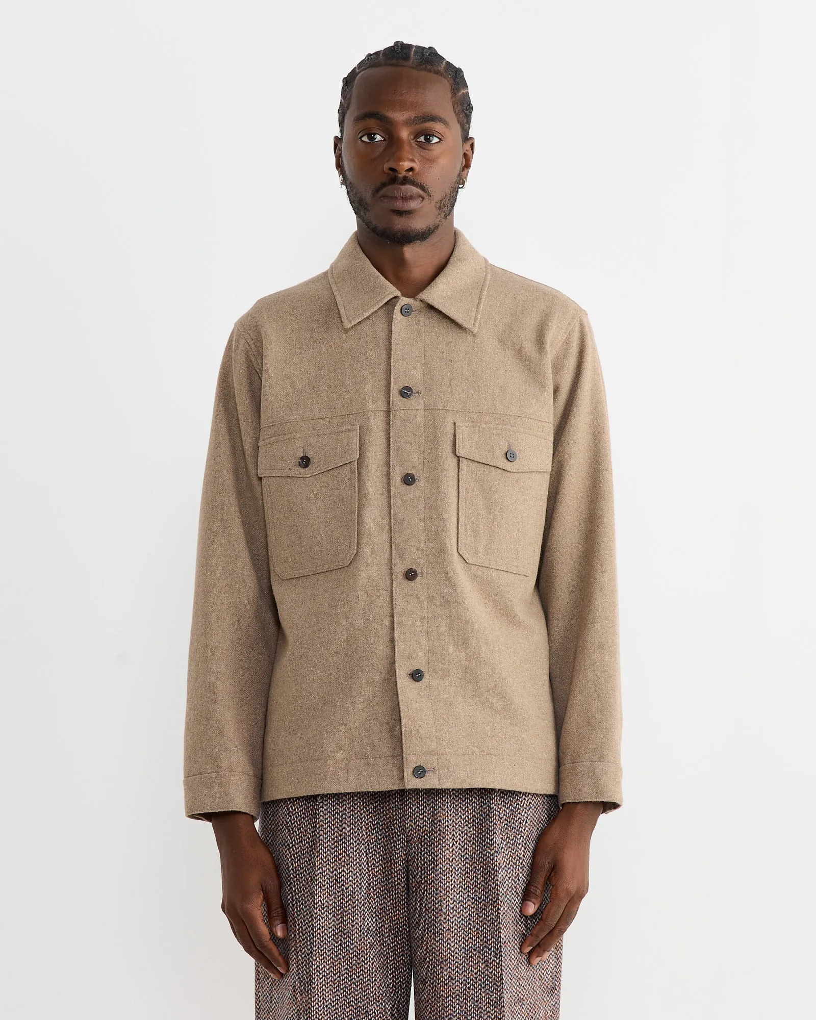 Cashmere Jacket in Natural Beige