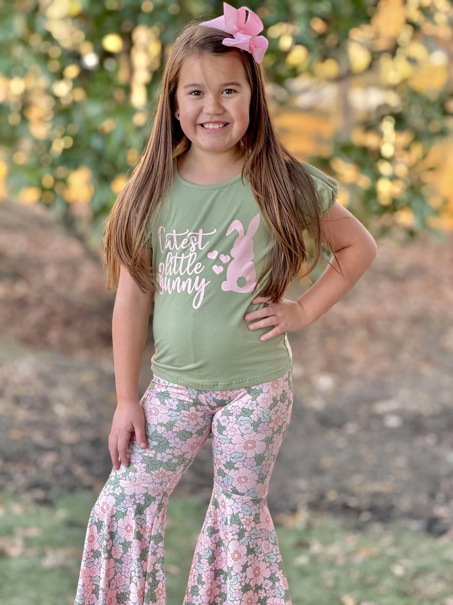 Cutest Little Bunny Flare Pants Set