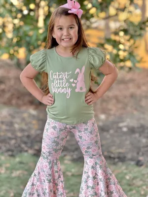 Cutest Little Bunny Flare Pants Set