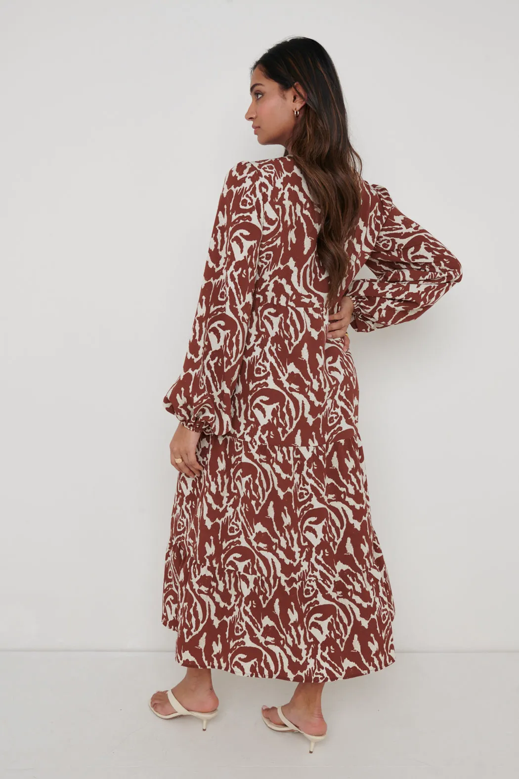 Dotty Day Dress - Zebra Abstract