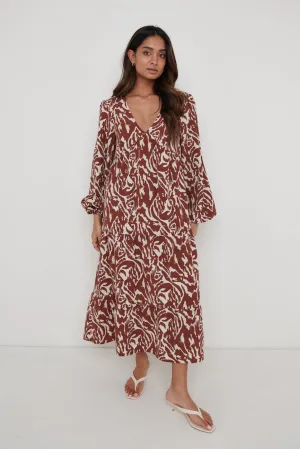 Dotty Day Dress - Zebra Abstract