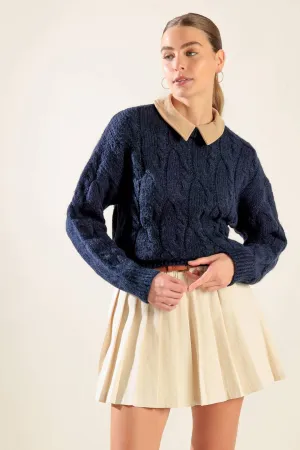 Explore More Collection - TOTALLY SMITTEN PULLOVER SWEATER TOP