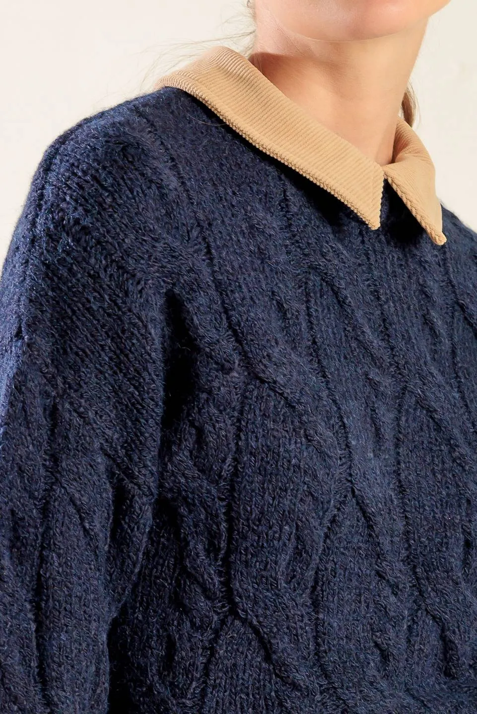 Explore More Collection - TOTALLY SMITTEN PULLOVER SWEATER TOP
