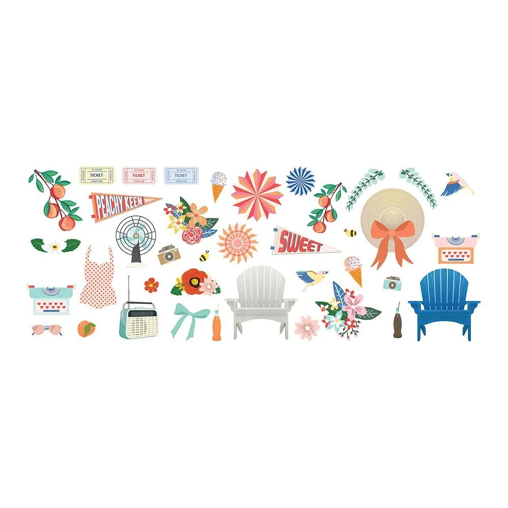 Fancy Pants Peachy Keen Ephemera Cardstock Die-Cuts