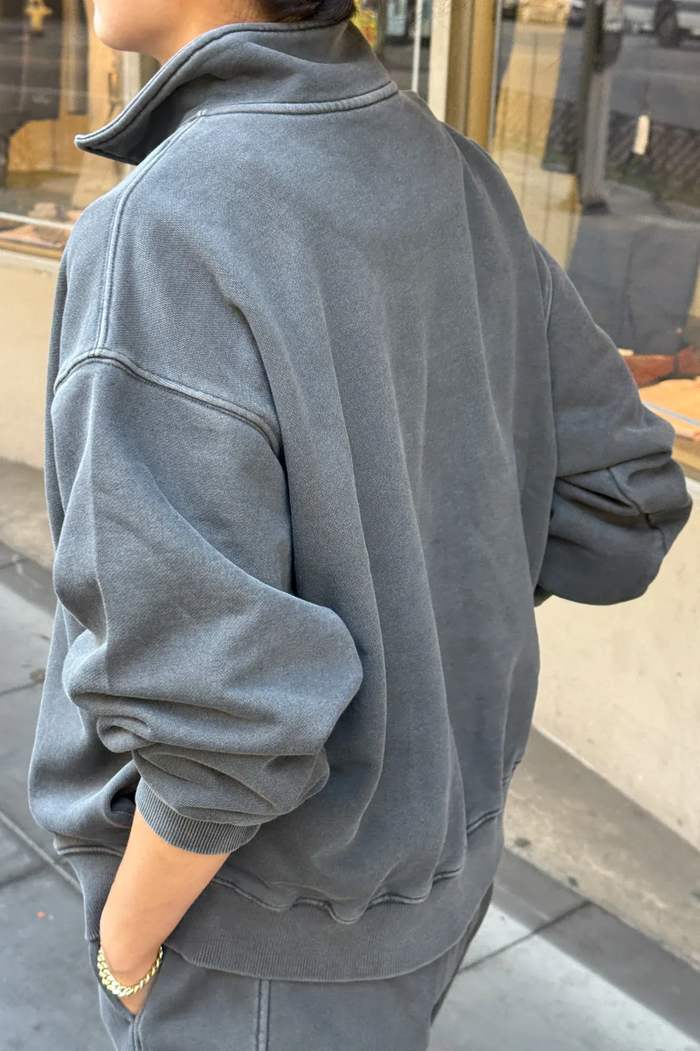 French Terry Noah Top - Coal