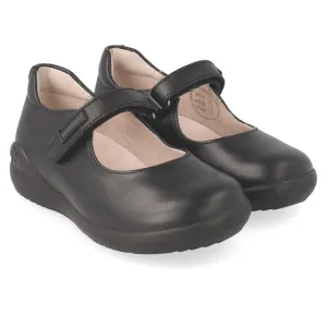 Girls black Mary Jane with velcro strap (181120-A)