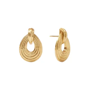 Havana Demi Doorknocker Earring - Gold