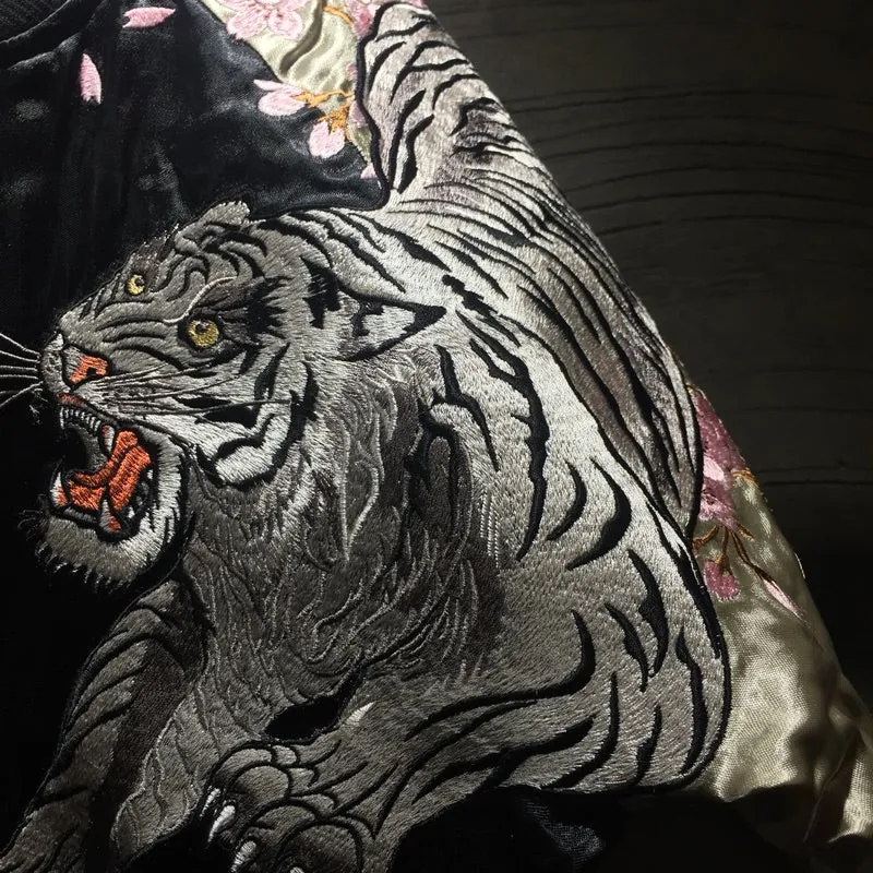 Hyper premium fire phoenix & tiger sukajan jacket