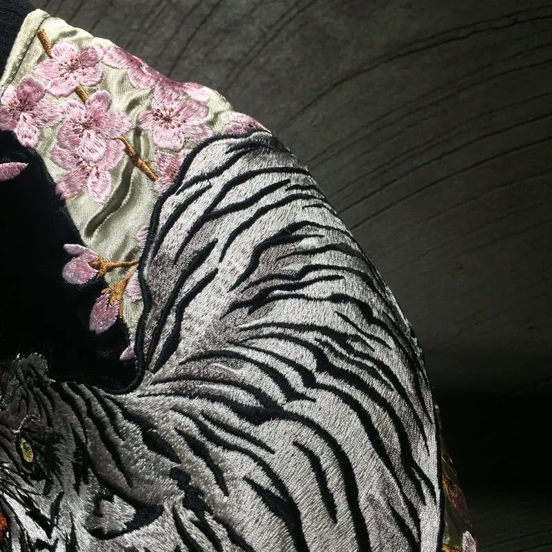 Hyper premium fire phoenix & tiger sukajan jacket
