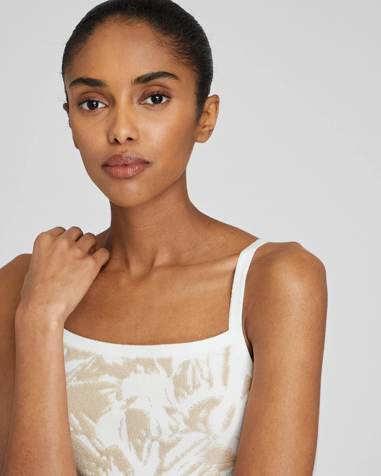 Loop Jacquard Sweater Tank