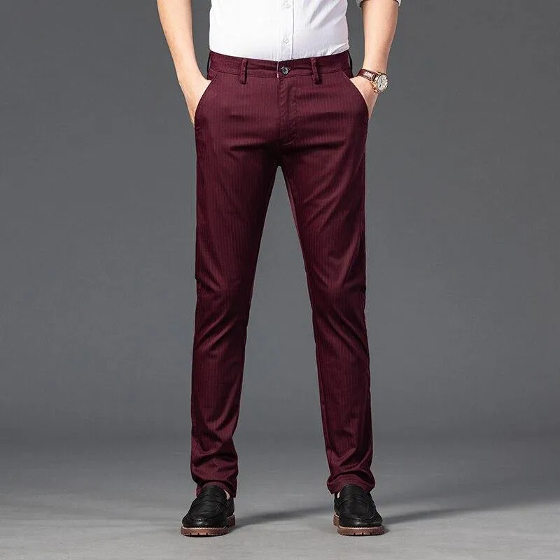 Men's Formal Regular Fit Stretch Pants