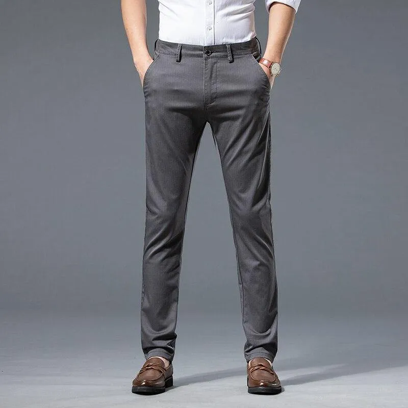 Men's Formal Regular Fit Stretch Pants