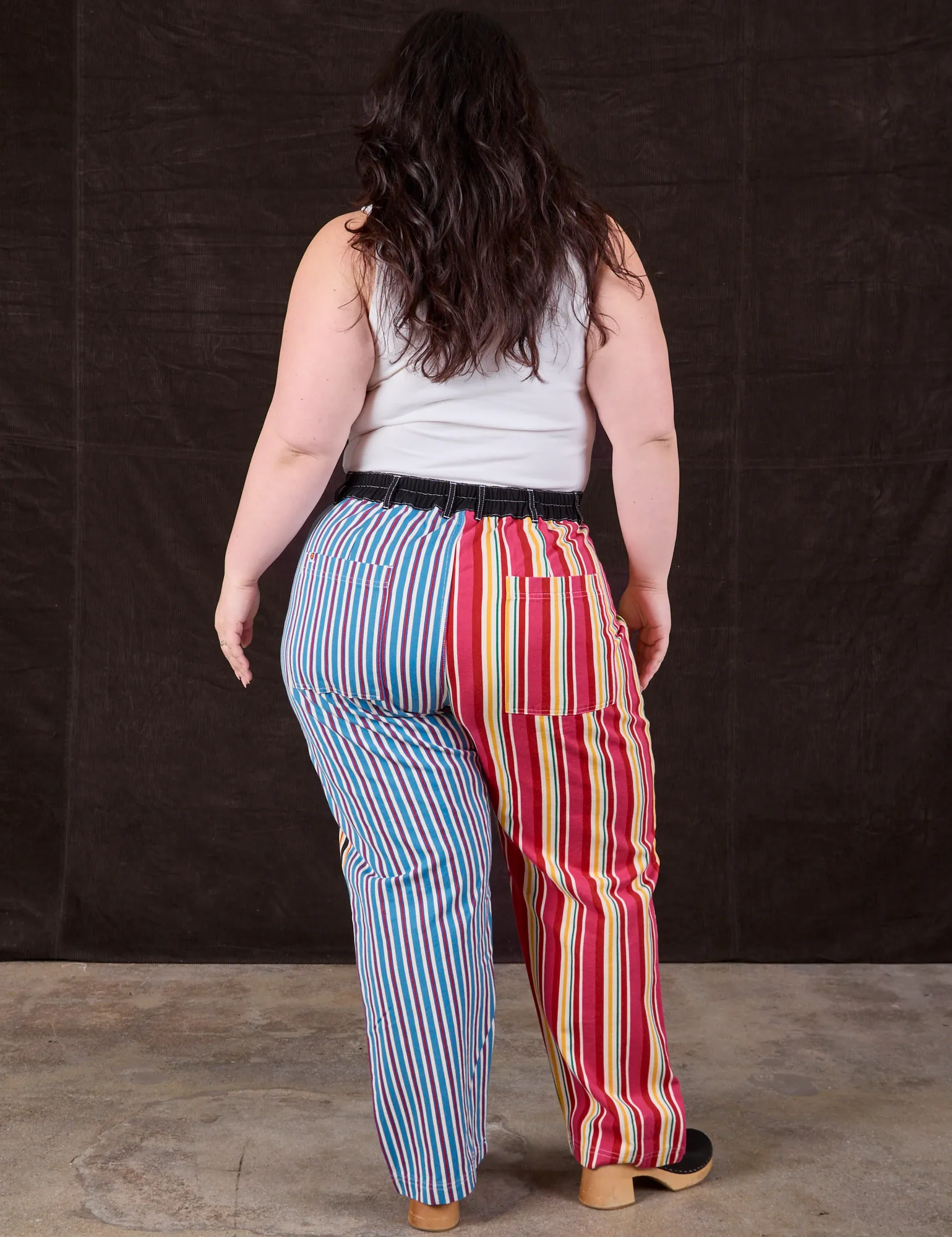 Mixed Stripe Work Pants
