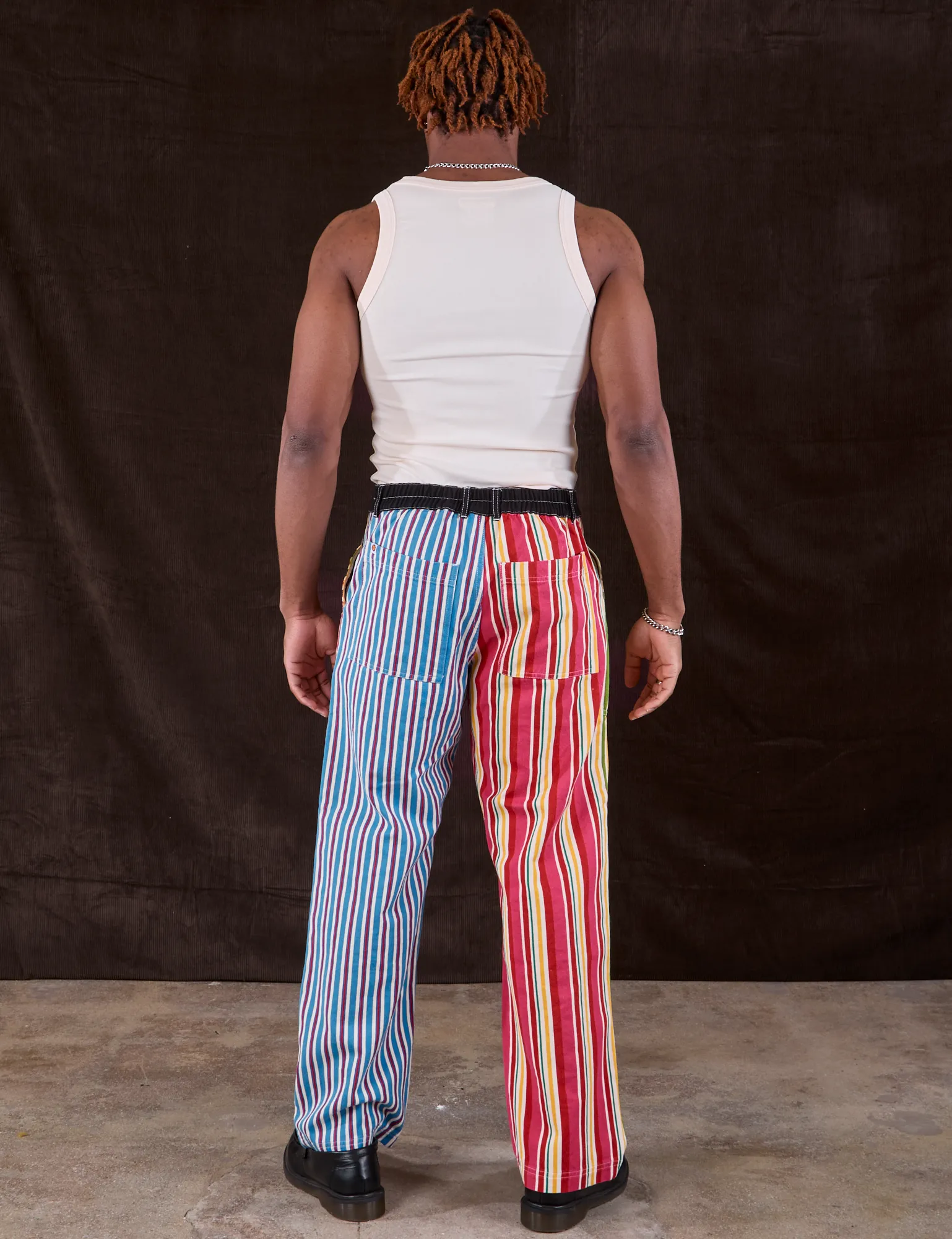 Mixed Stripe Work Pants