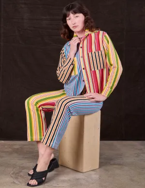 Mixed Stripe Work Pants