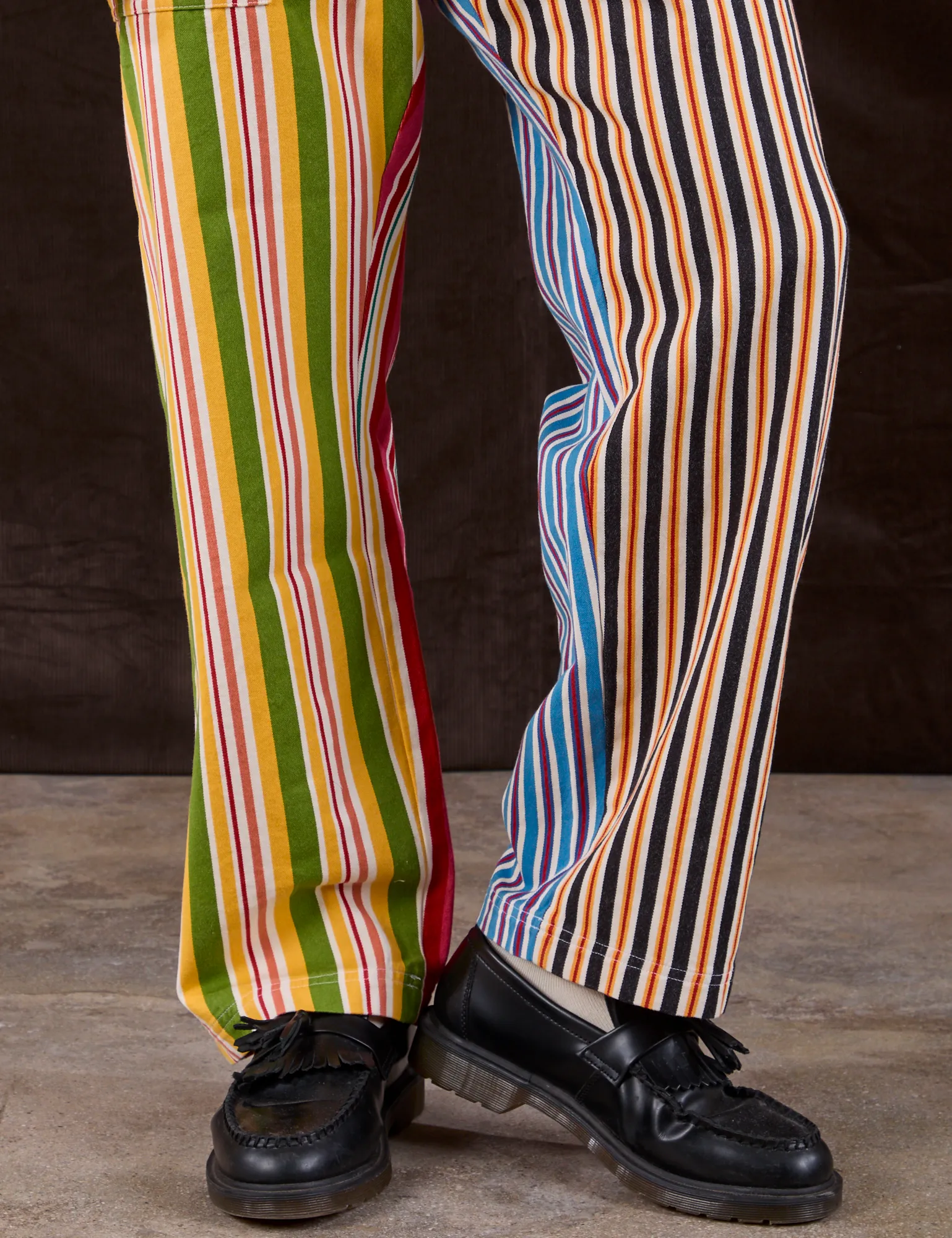Mixed Stripe Work Pants
