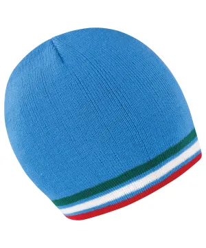 National beanie | Blue/Green/White/Red