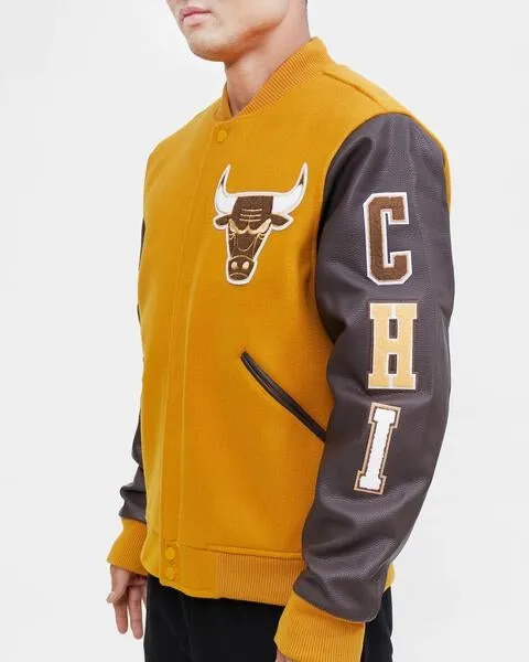 NBA CHICAGO BULLS CLASSIC WOOL MEN'S VARSITY JACKET (BLACK)