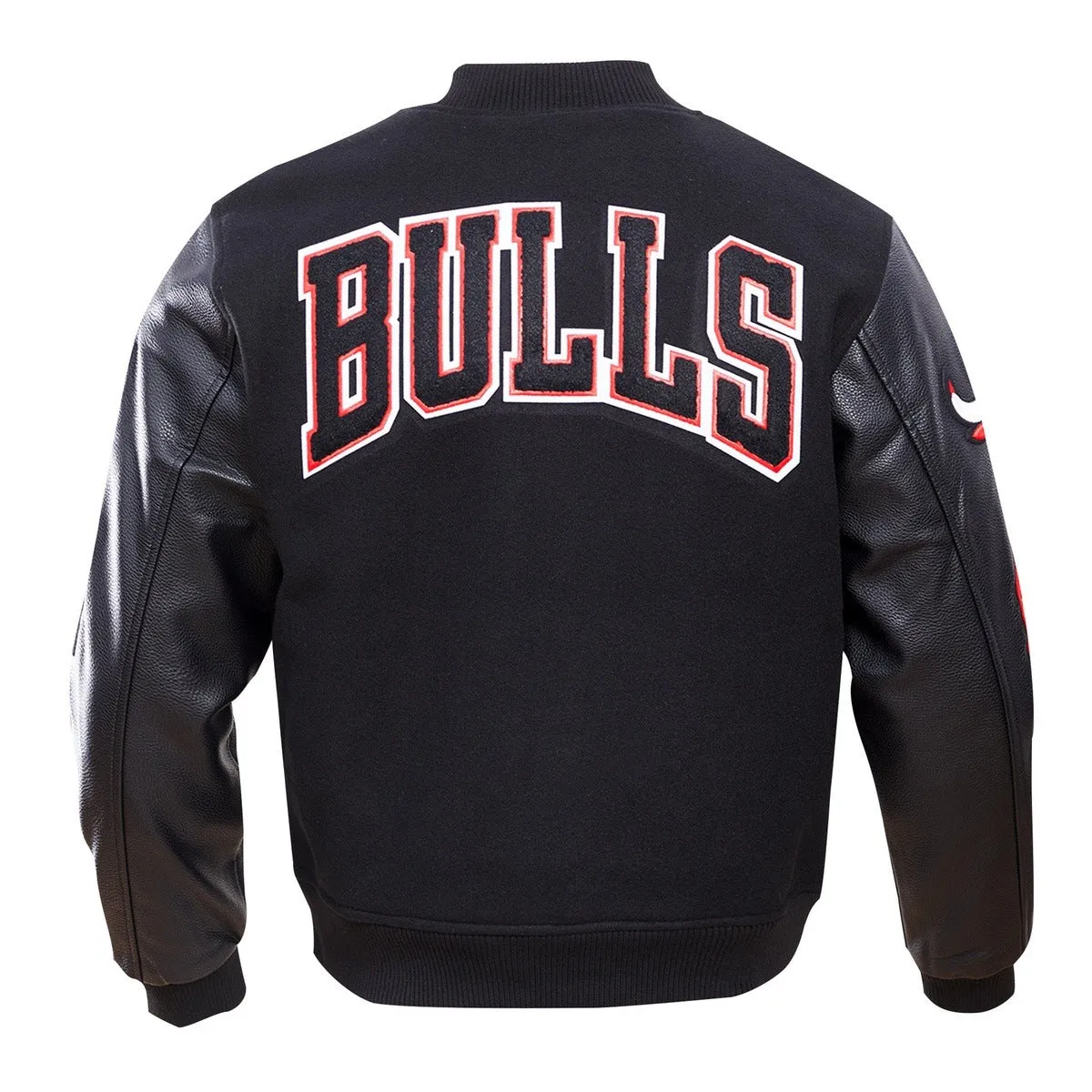 NBA CHICAGO BULLS CLASSIC WOOL MEN'S VARSITY JACKET (BLACK)