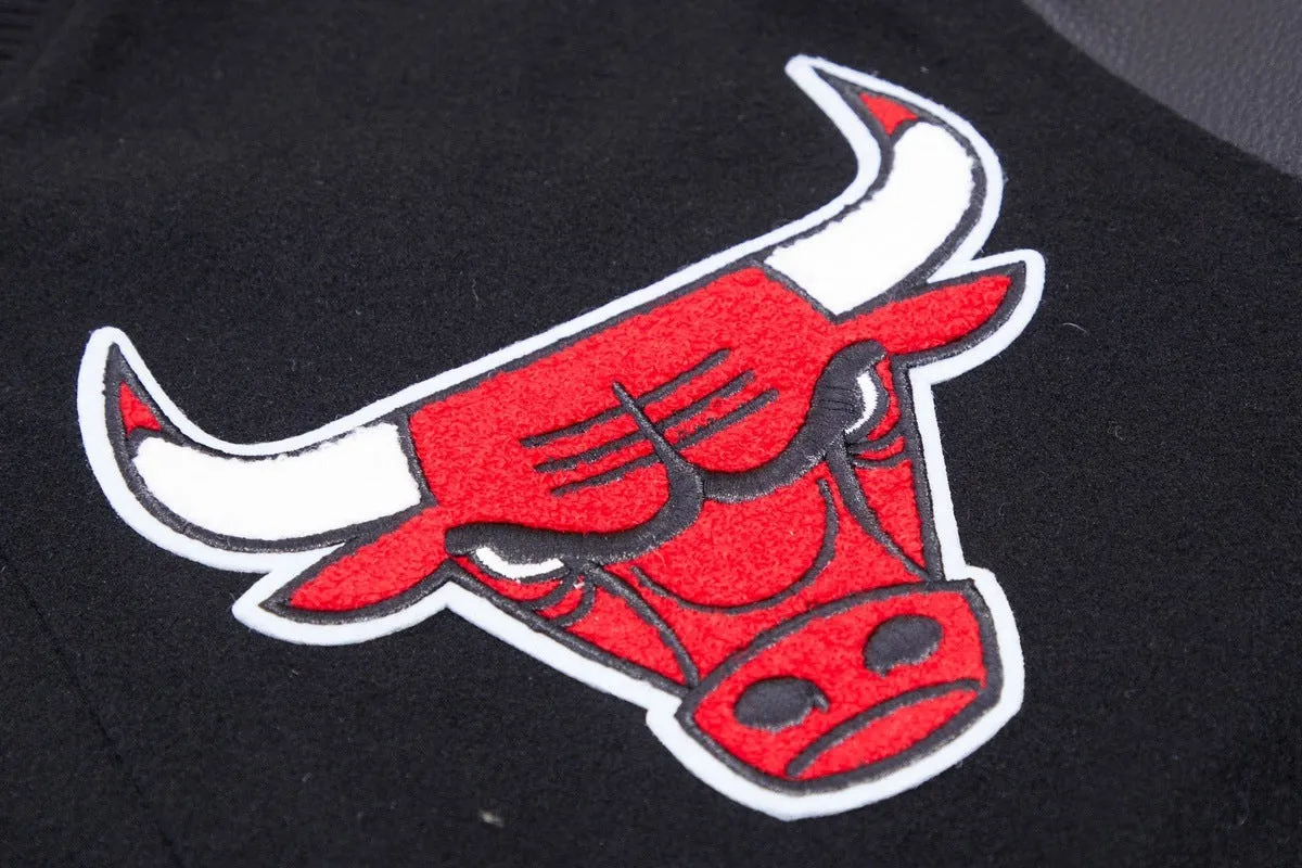 NBA CHICAGO BULLS CLASSIC WOOL MEN'S VARSITY JACKET (BLACK)