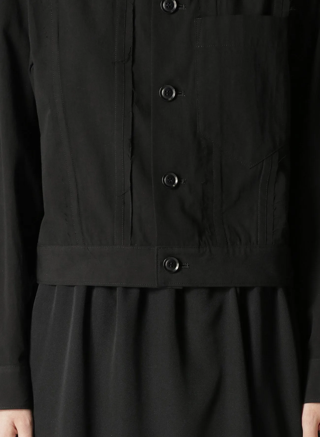 ORGANIC DENIM/LINEN JACKET