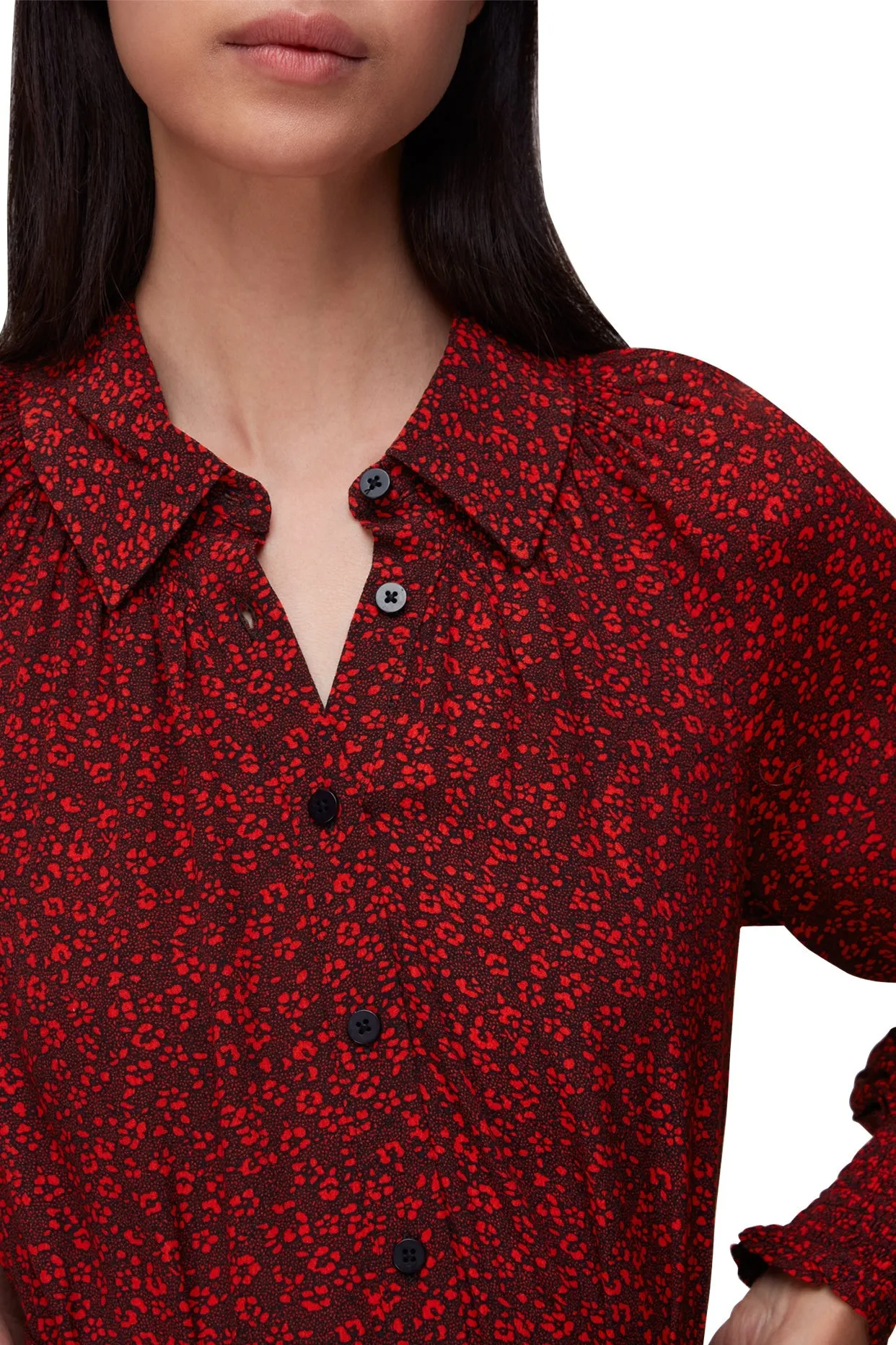 Pansy Dot Shirt Dress