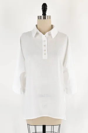 Pure White Hanky Linen Woven - ENDCUT