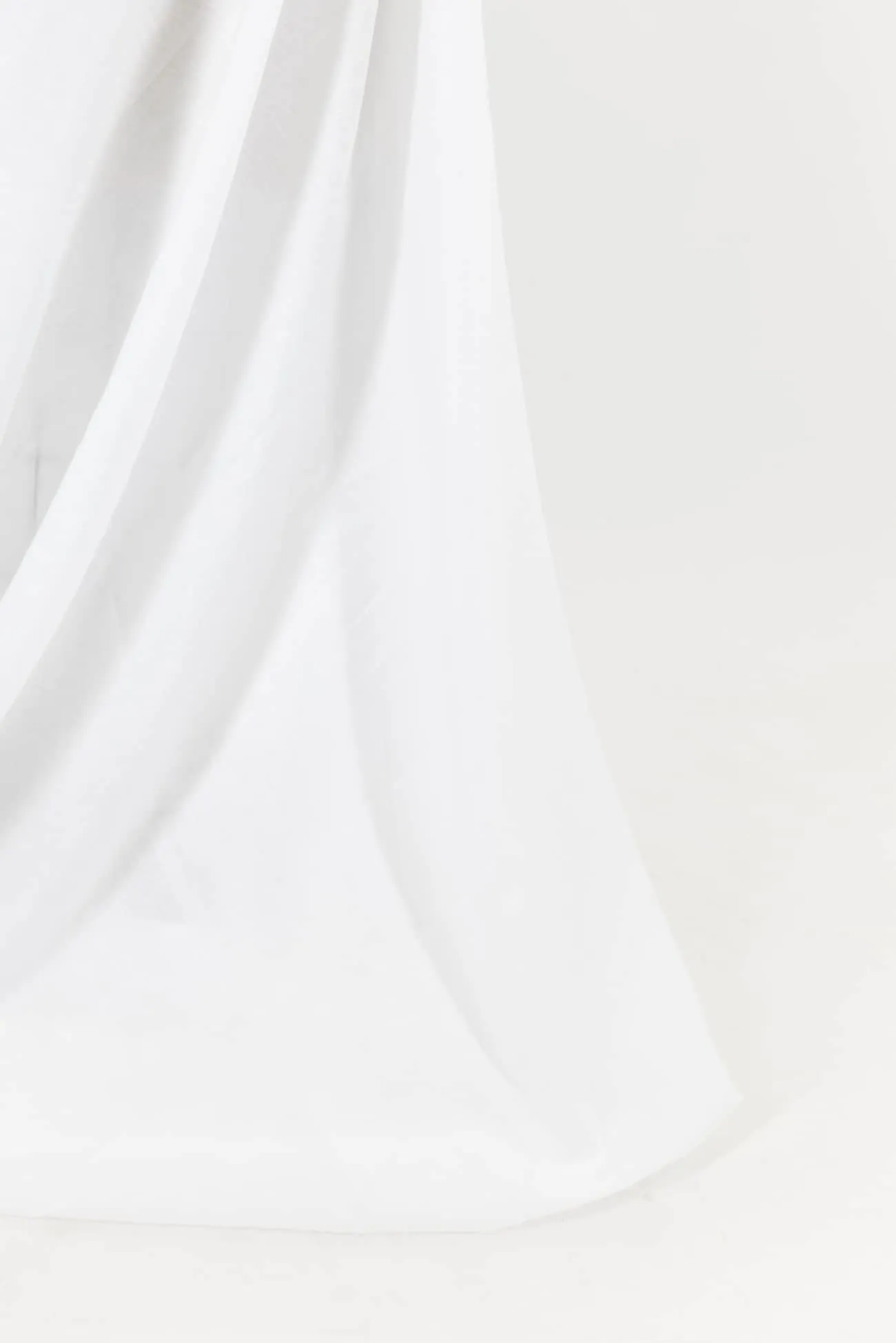 Pure White Hanky Linen Woven - ENDCUT