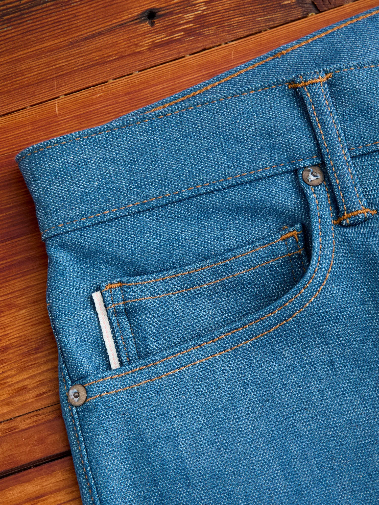 "Old Blue Raw" 10.5oz Indigo Stretch Selvedge Denim - Pen Slim