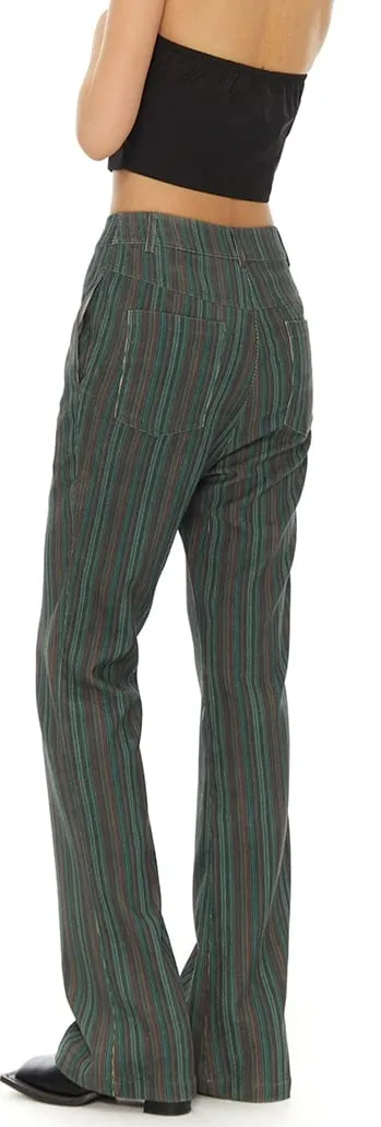 Retro Stripe Straight Fit Pants
