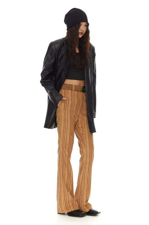 Retro Stripe Straight Fit Pants