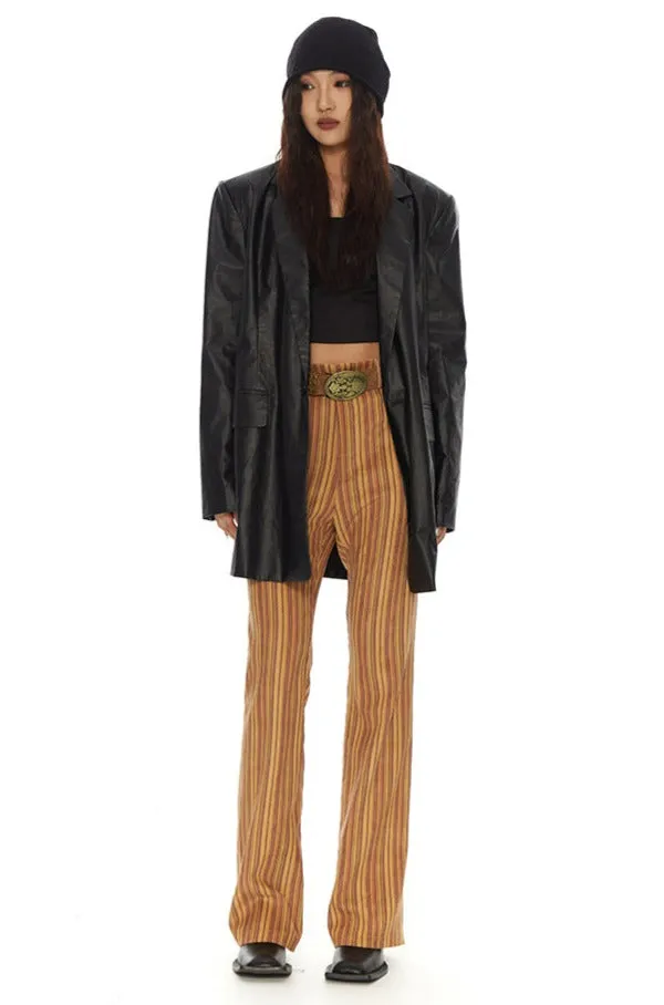 Retro Stripe Straight Fit Pants