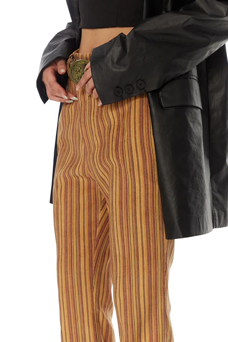 Retro Stripe Straight Fit Pants