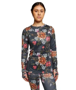 Rojo Best Living Womens Plus Size Thermal Top Bouquet Sizes 3XL - 5XL