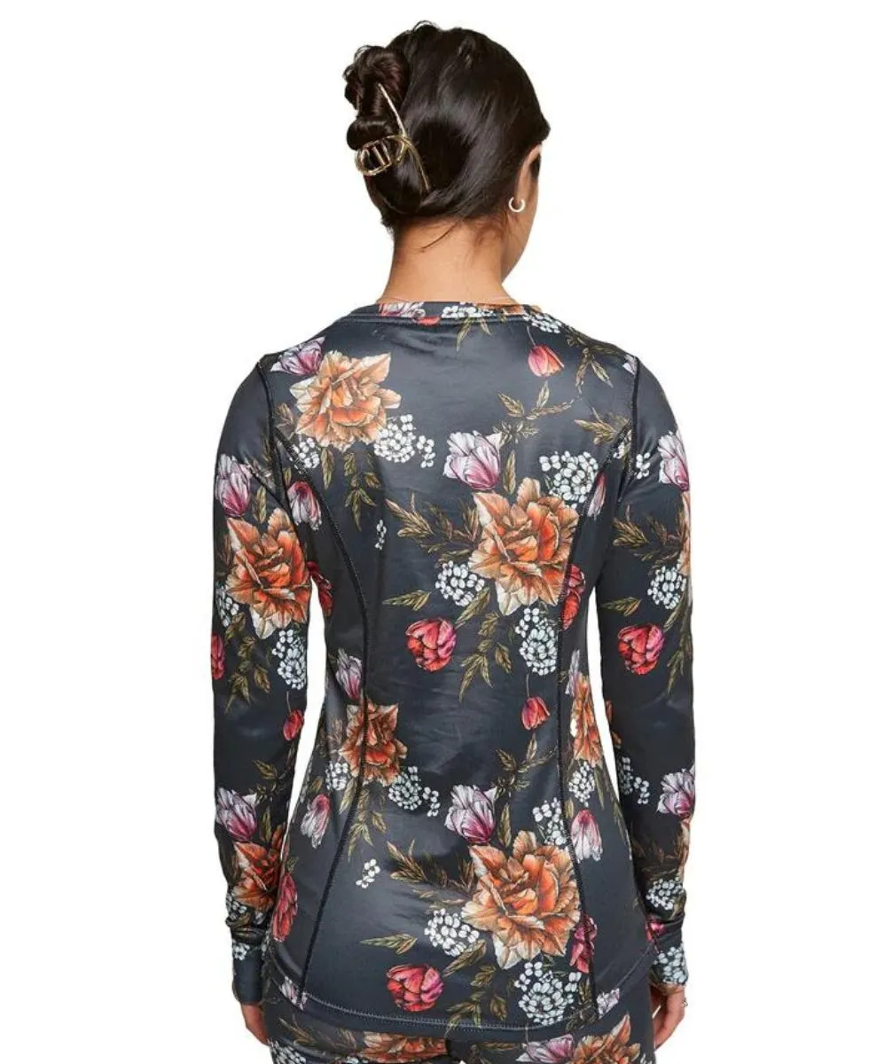 Rojo Best Living Womens Plus Size Thermal Top Bouquet Sizes 3XL - 5XL