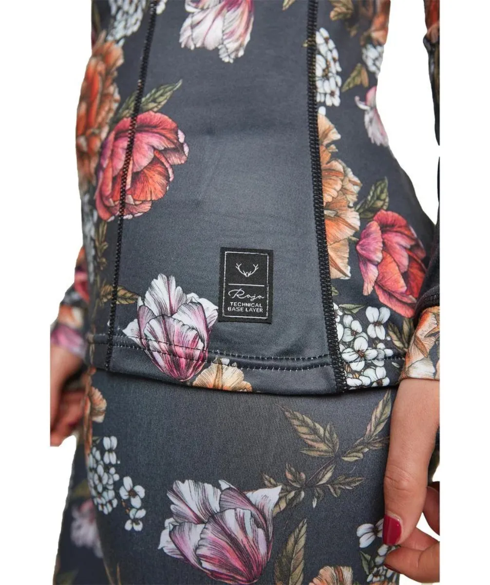 Rojo Best Living Womens Plus Size Thermal Top Bouquet Sizes 3XL - 5XL