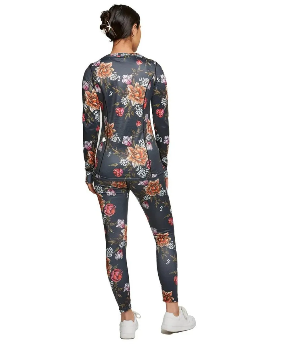Rojo Best Living Womens Plus Size Thermal Top Bouquet Sizes 3XL - 5XL