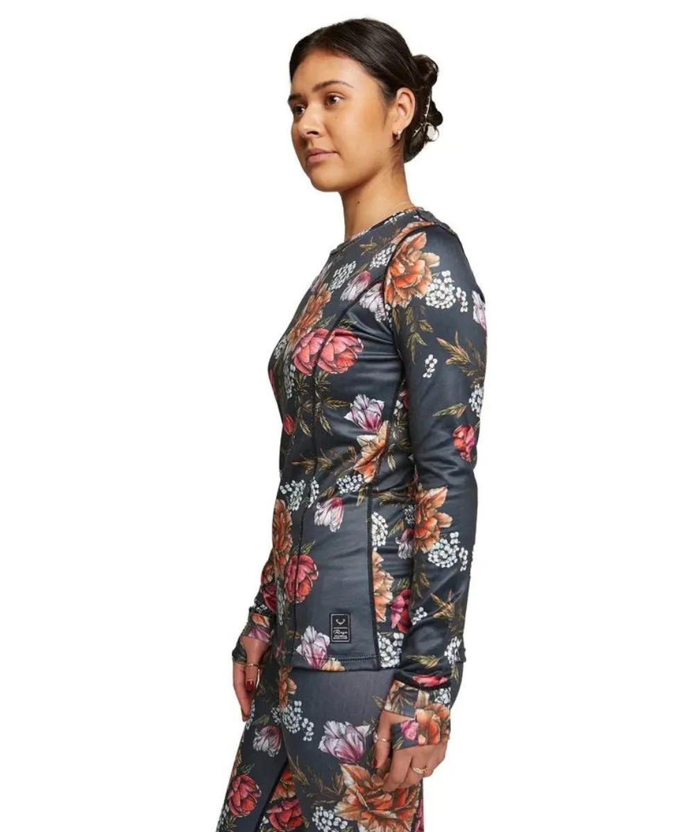Rojo Best Living Womens Plus Size Thermal Top Bouquet Sizes 3XL - 5XL