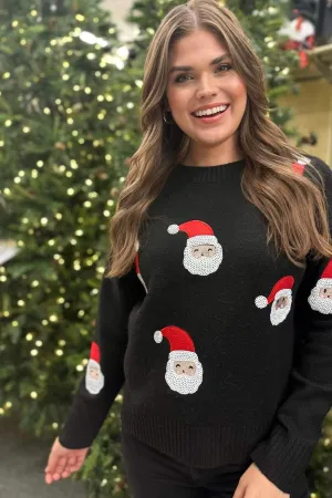 Santa Sequin Sweater